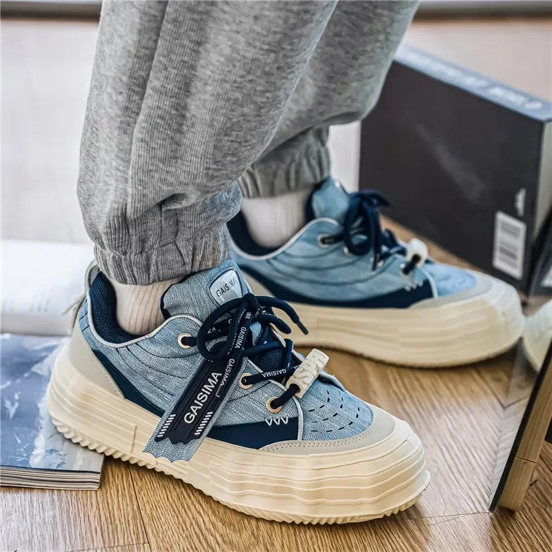 

New High-quality Flat, Low-top, Round-toe Color-blocking, Comfortable and Anti-slip Casual Sports Vulcanized Board Shoes