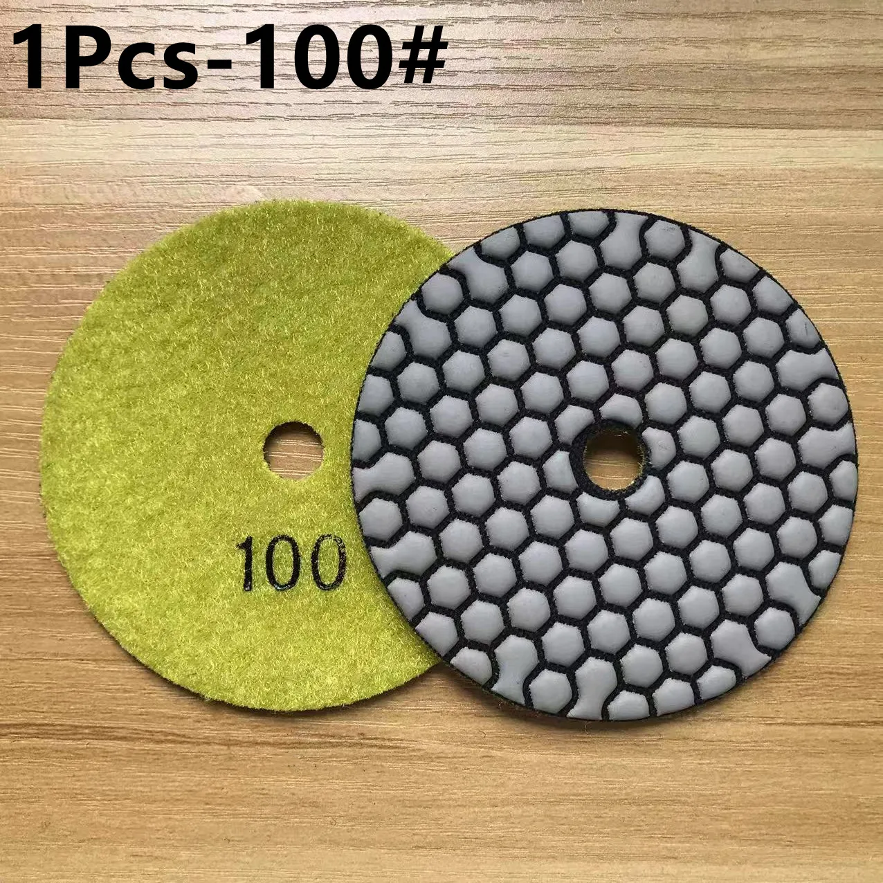 1/3/6/7 Stück Diamant-Trockenpolierpads Granit Marmor Flexible Harz-Schleifscheiben 100 mm Keramik-Steinpolierer 4 Zoll – Detail 15