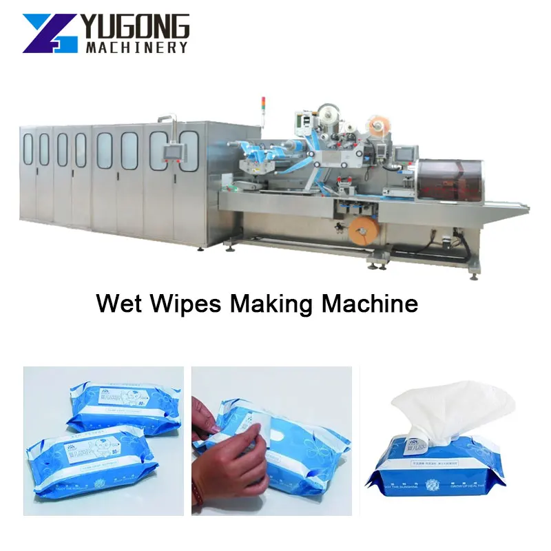 YUGONG Full Auto Wet Wipes Manufacturing Machine Wet Wipes Machinery Production Line Wipes Machine Production Line Wet Tissues