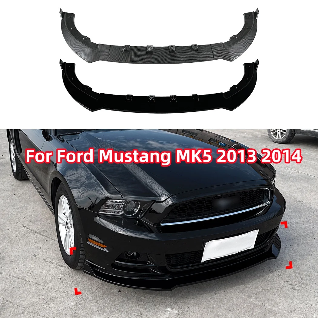 

For Ford Mustang MK5 2013 2014 Car Front Bumper Splitter Lip Trim Lower Diffuser Spoiler Guard Body Kits