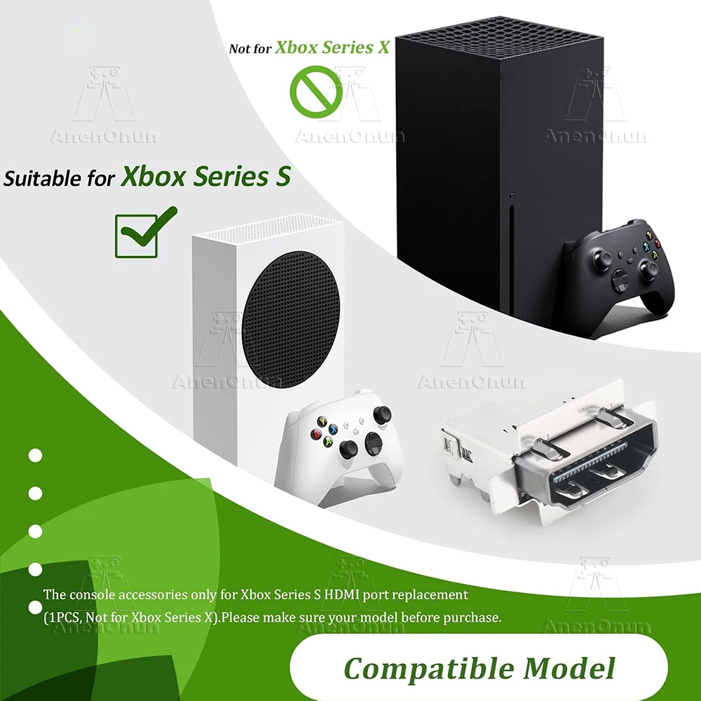 منفذ HDMI لجزء إصلاح بديل ممتاز من Xbox Series S، مقبس توصيل واجهة HDMI، ملحقات وحدة التحكم Xbox Series S
