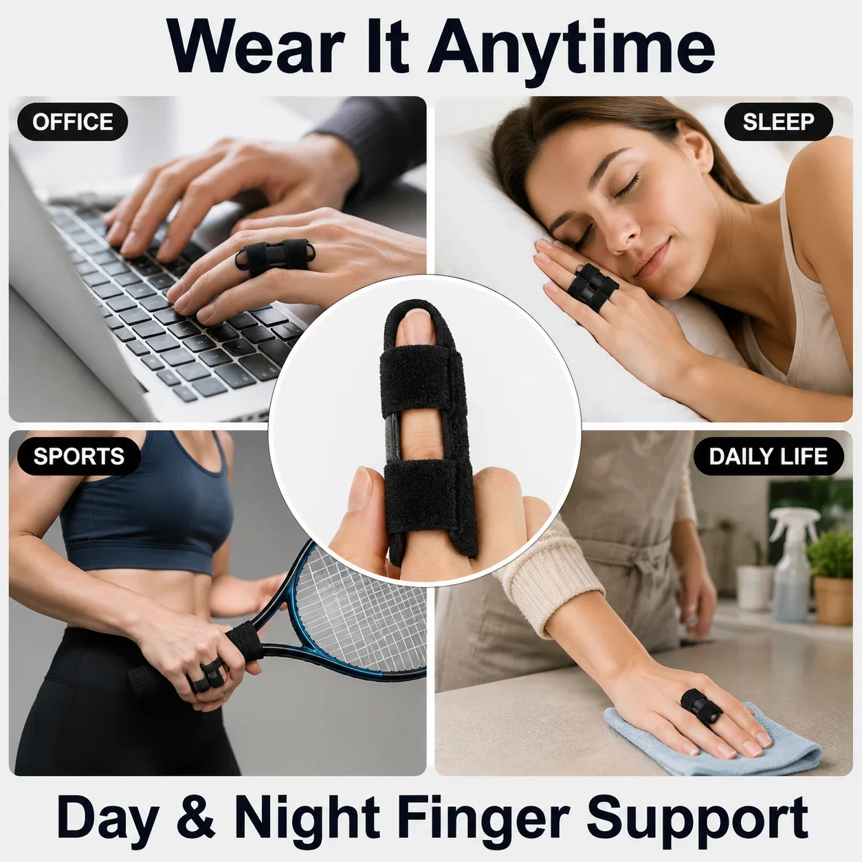 1PCS Trigger Finger Splint Brace Adjustable Finger Support for Pain Relief Joint Protection Finger Stabilizer