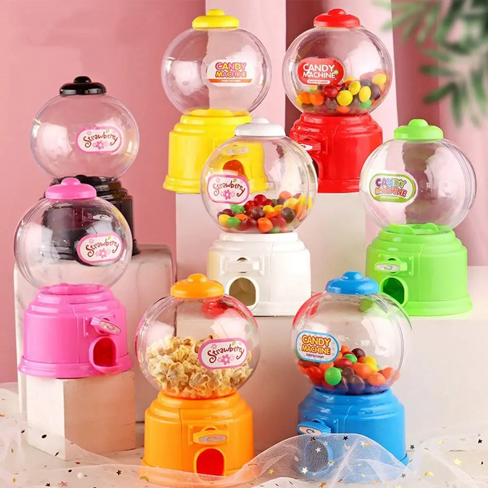 Mini Creative Home Decoration Christmas Sweets Kids Toy Candy Machine Money Saving Box Birthday Gift Candy Dispenser