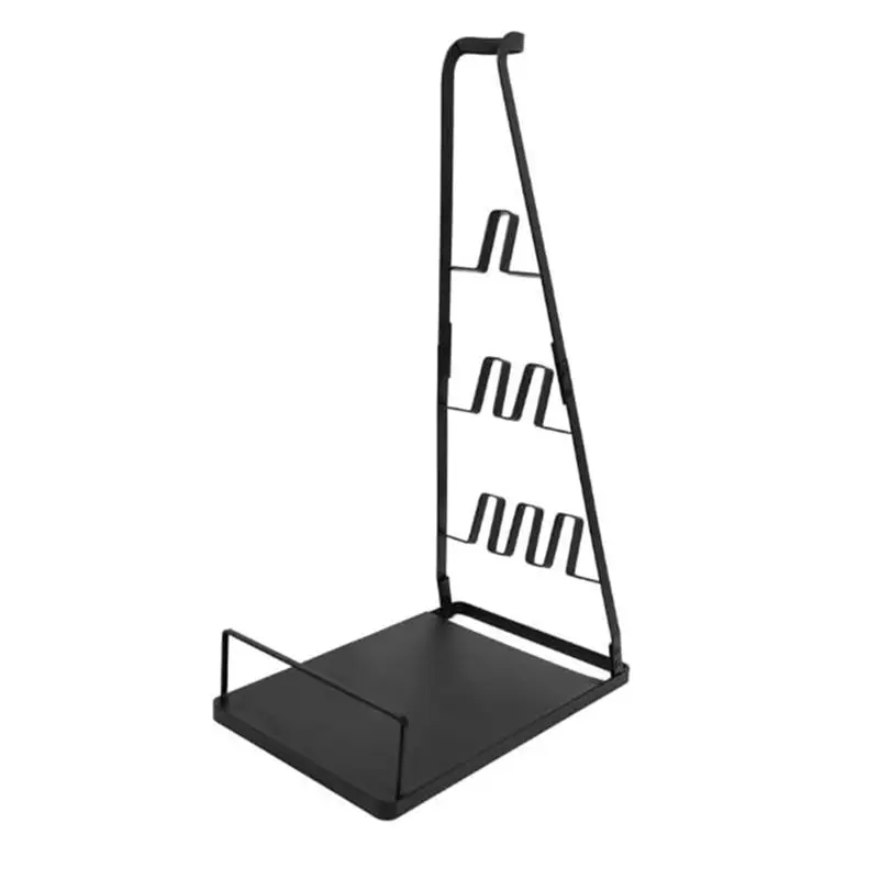 [nouveau-a67z】-support-de-rangement-pour-outils-de-nettoyage-support-pour-aspirateur-support-de-sol-etagere-pieces-de-nettoyage-noir