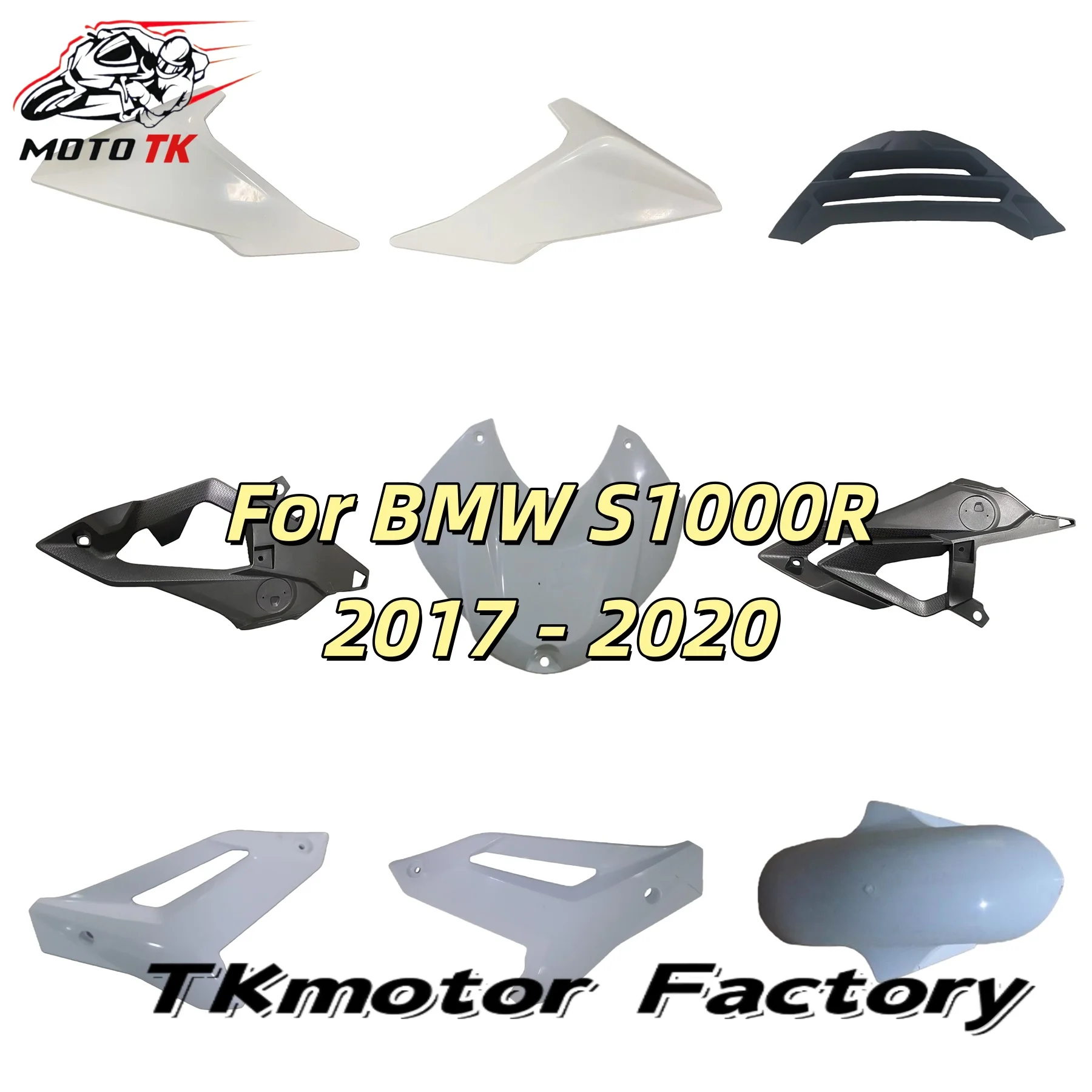 Fender Frame Cover Fuel Tank Side Panel Fairing Kit Unpainted ABS Frame Motorcycle Accessories For BMW S1000RR 2017 2018 2019 20