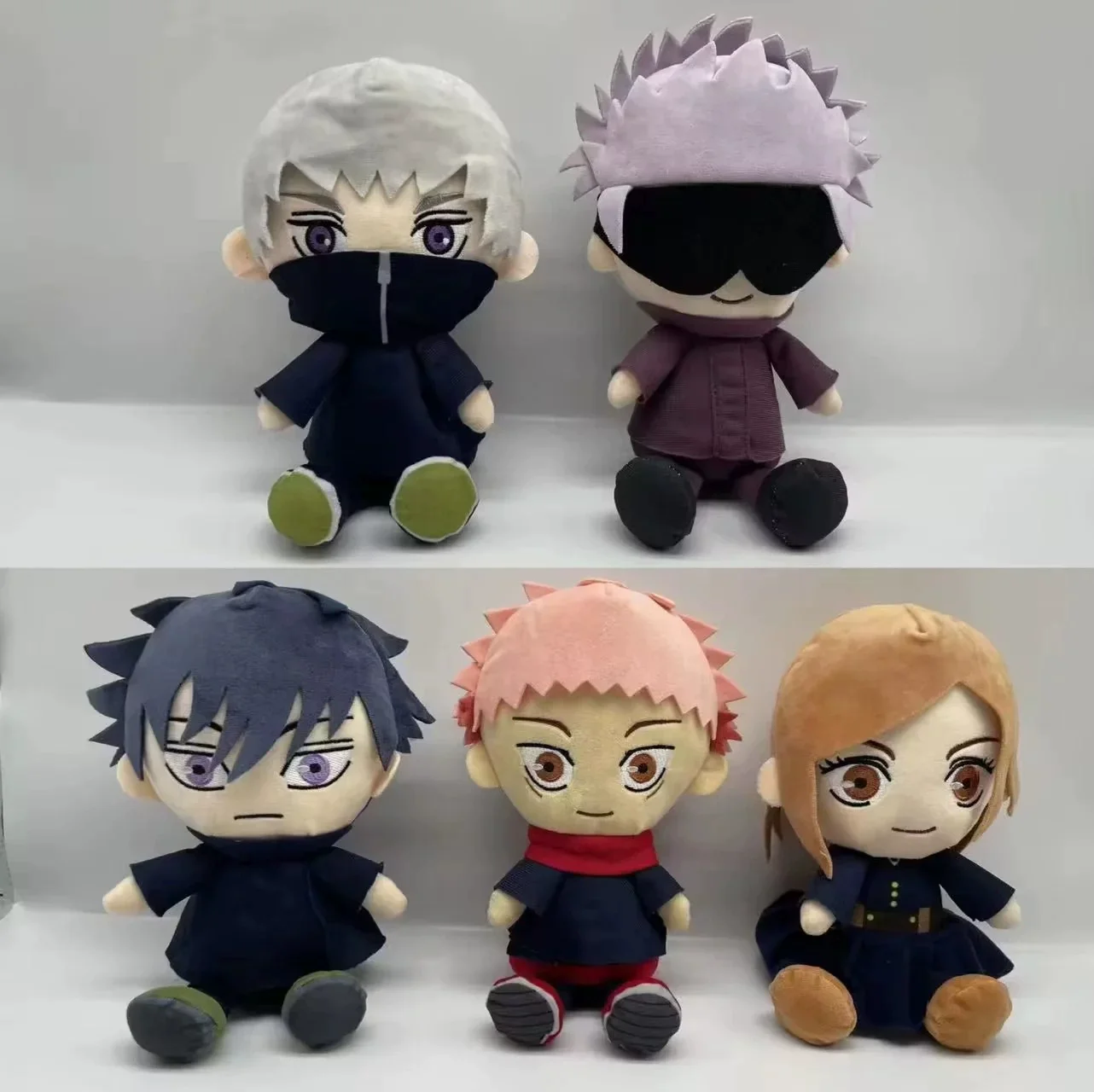 Jujutsu Line Push Satoru Gegenseitige Hilfe Fushiguro Megumi Kojo Yuji Inumaki Thorn Anime Figur Shiied Cute Doll Kindergeschenk und Y – Detail 2
