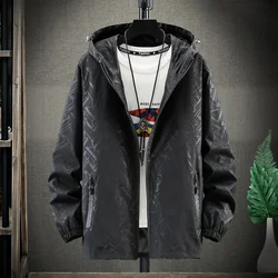 Men's Plus Size Clothing Big 10XL 8XL 7XL 6XL Men Jackets Husband Coats Streetwear Vintage Windbreaker Hooded Large Jackets Male