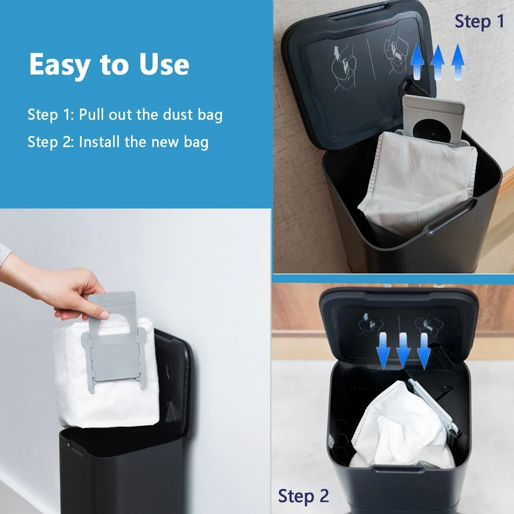 6PCS Reusable Upgraded Vacuum Cleaner Dust Bag for IRobot Roomba I7+ I3+ I4+ I6+ S9