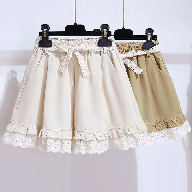 

New Spring autumn Fashion Girls kids Boy Cotton lace Shorts Casual Comfortable Cute Baby Children Clothing 120-170CM