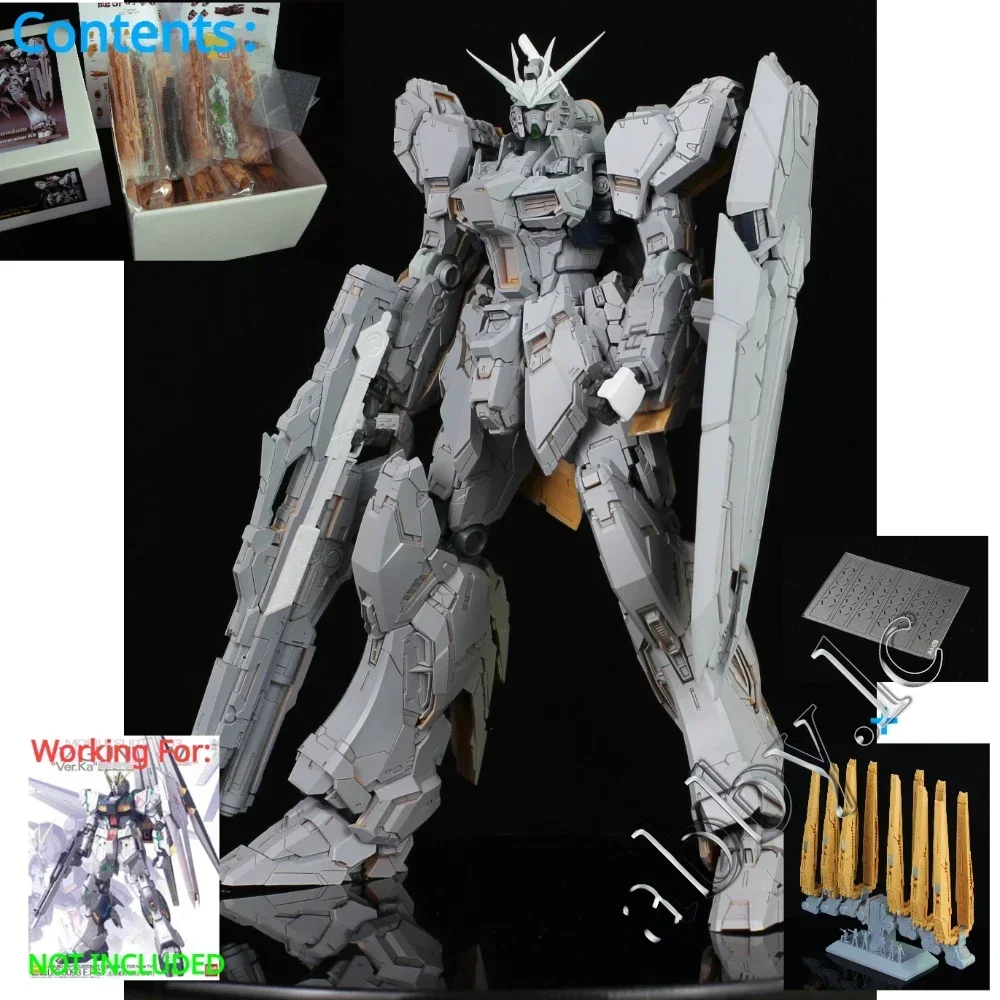 توصية وتحليل لملصقات FMS MG لنموذج RX-93 Nu Ver. Ka UC Century RECAST Fortune Meow's Studio