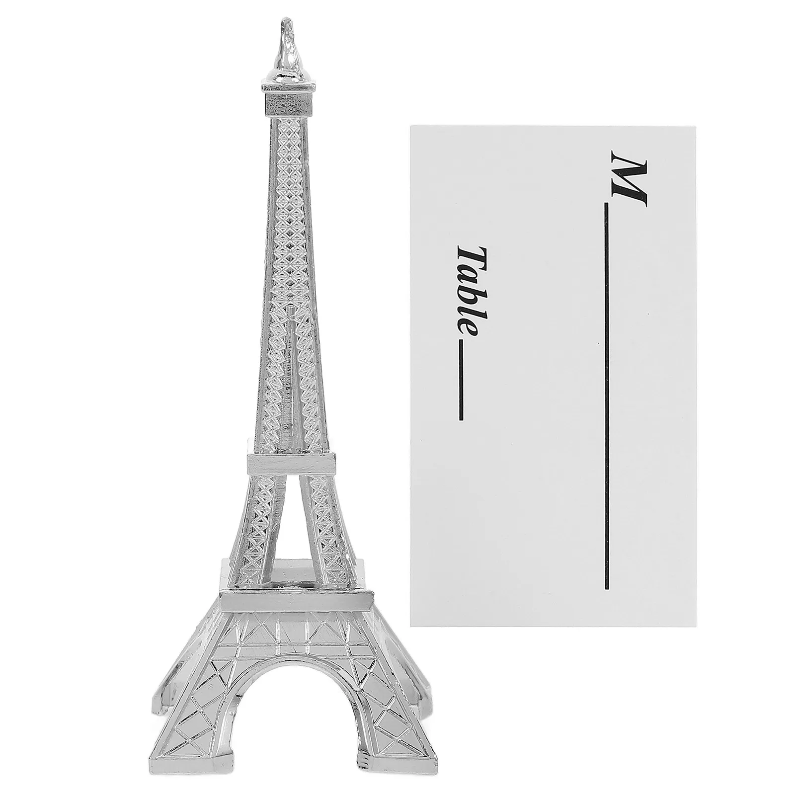 1Set Eiffel Tower Aluminium Alloy Table Card Holder Photo Display Clip Memo Clip for Party Wedding Eiffel Tower Photo Holder