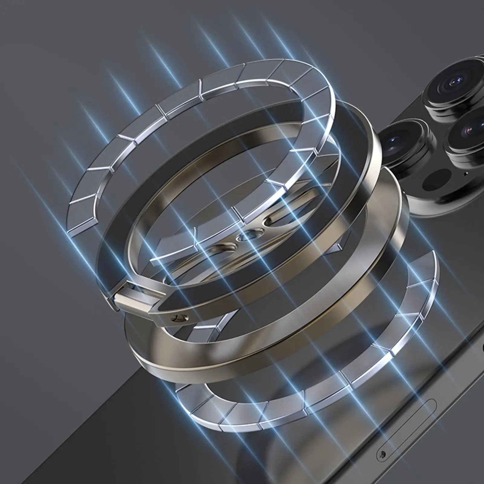 

Adjustable Magnetic Phone Holder Multifunctional Smartphone Stand Magnet Gym Phone Mount for Desktop Golf Cart RV Traveling Home