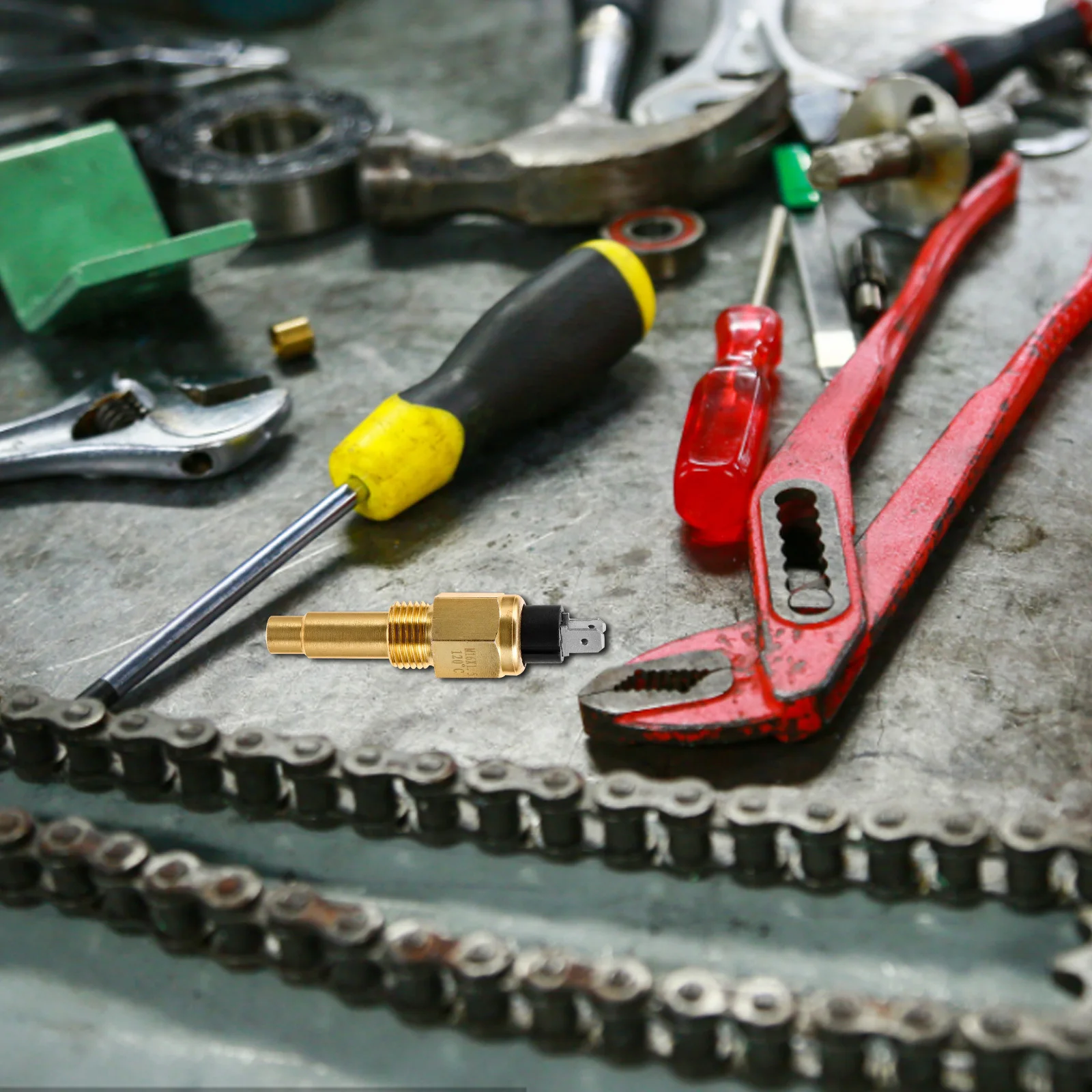 

Engine Coolant Temp Sensor Copper Water Temperature Transducer Easy Installation Accurate Application Generator Models