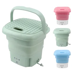 Portable Mini Washing Machine Folding Underwear Socks Washer for Homes Travel Camping 100‑240V