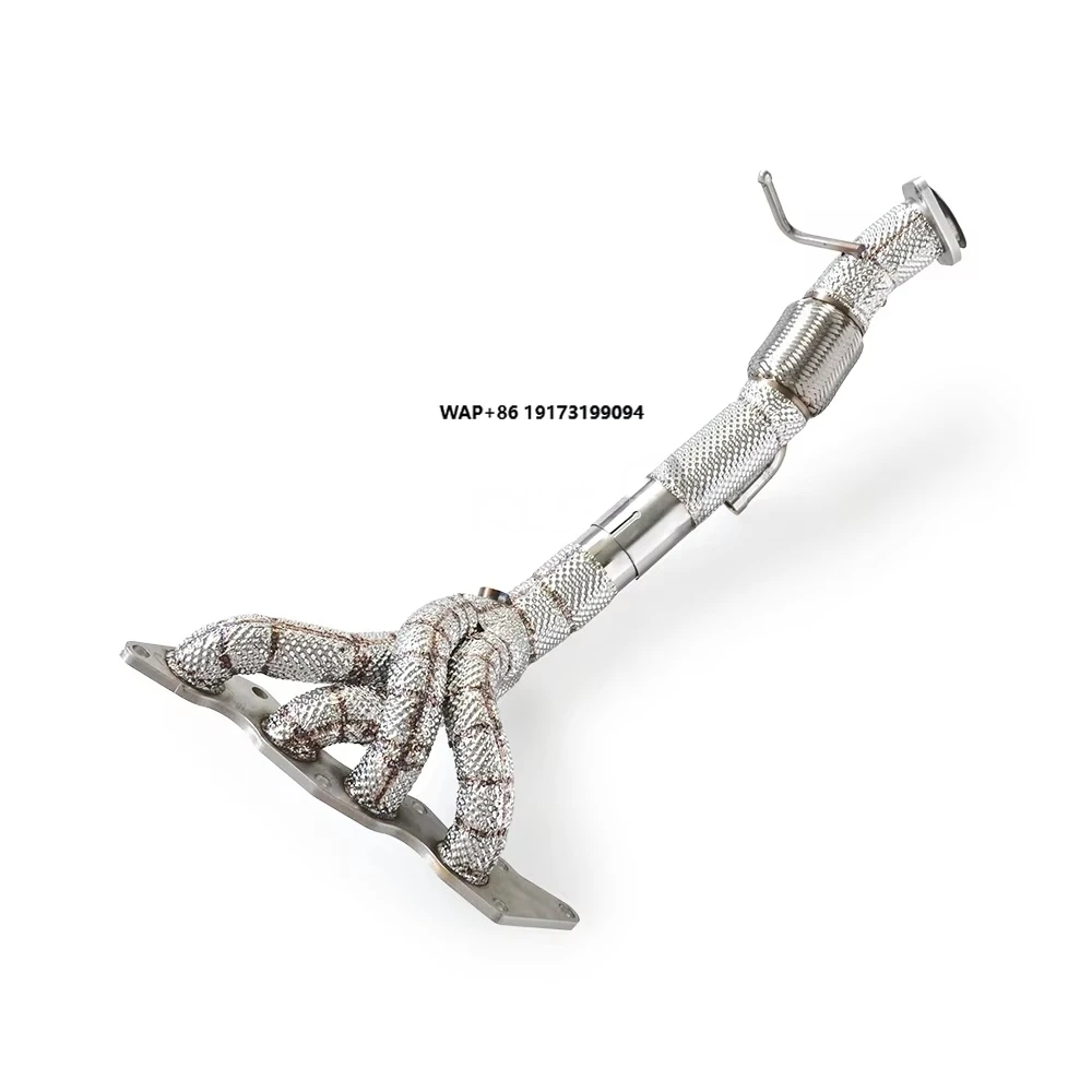 

Custom Sport Catalytic Converter for Mustang 2.3T 2025+ Stainless Steel with Insulated Downpipe Car Performance Upgrade
