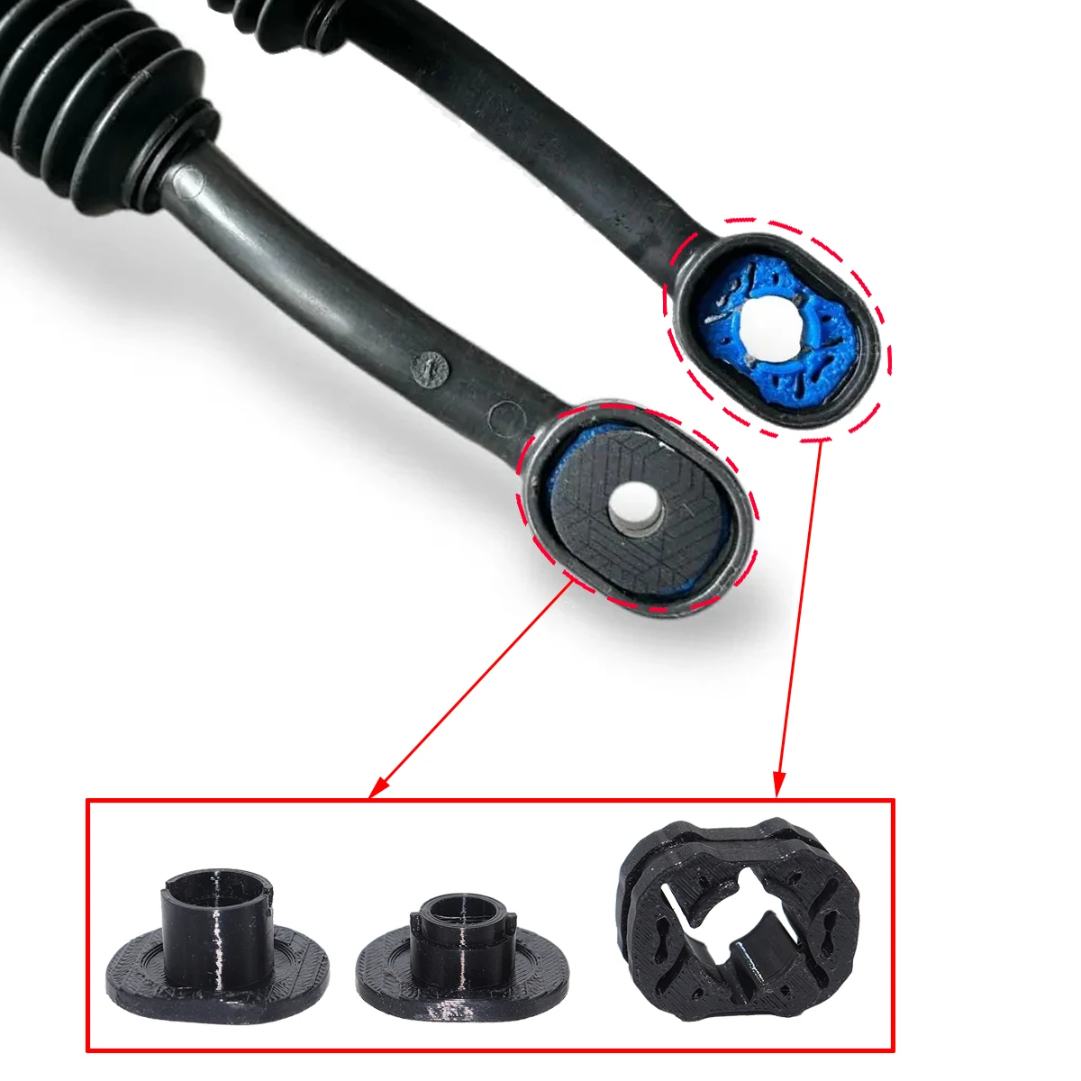 10pcs For VW Amarok 2010-22 6-speed MT Gearbox Shift Cable Linkage Control Bushing Gear Lever Selector End Rod Connect Bush Fix - view 4