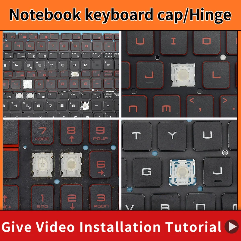 교체용 키 캡 및 힌지, MSI GP75 GL75 MS-17E4 LCD MS-17E3 MS-17E7-16J2 GE62 GS60 GS70 CX62 GT72 GE72 키보드 키 키캡