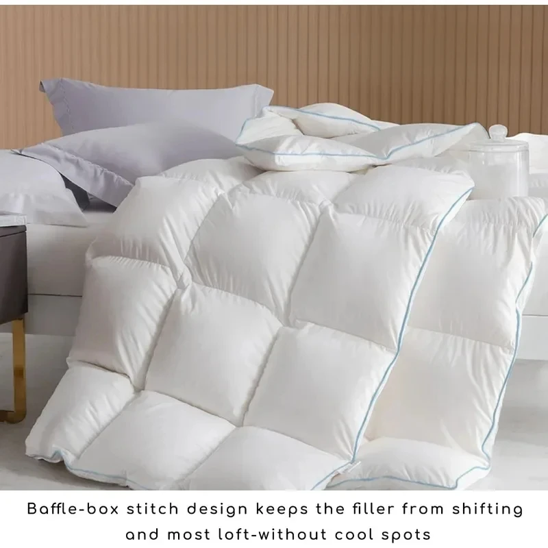 California King Comforter - Luxurious All-Season, Ultra Soft Fill Power, Fluffy Medium Warmth, Hotel Collection