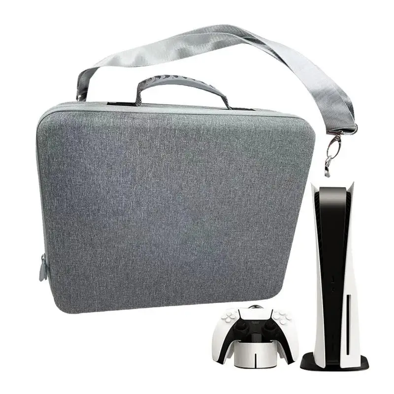 

Suitable ForPS5 Slim Console Storage Bag Shoulder Crossbody EVA Hard Bag Large Capacity Handbag Storage Supplies For Game Consol