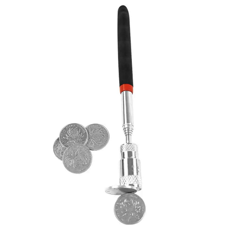 Collapsible Magnet Grabber with Led Extendable Telescoping Magnetic Pickup Tool with Led Light Non-slip Stainless for Bolts