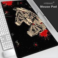Gamer Mouse Pad HD Printed Gaming Accessories Mousepad S-Star W-Wars Millennium Falcon Rubber Extended Desk Mat Office PC Carpet