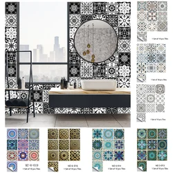 43 Style Matte Surface 10pcs Tile Wall Stickers Home Decor Transfers Covers Peel & Stick Wall Poster For Kitchen Table Wallpaper