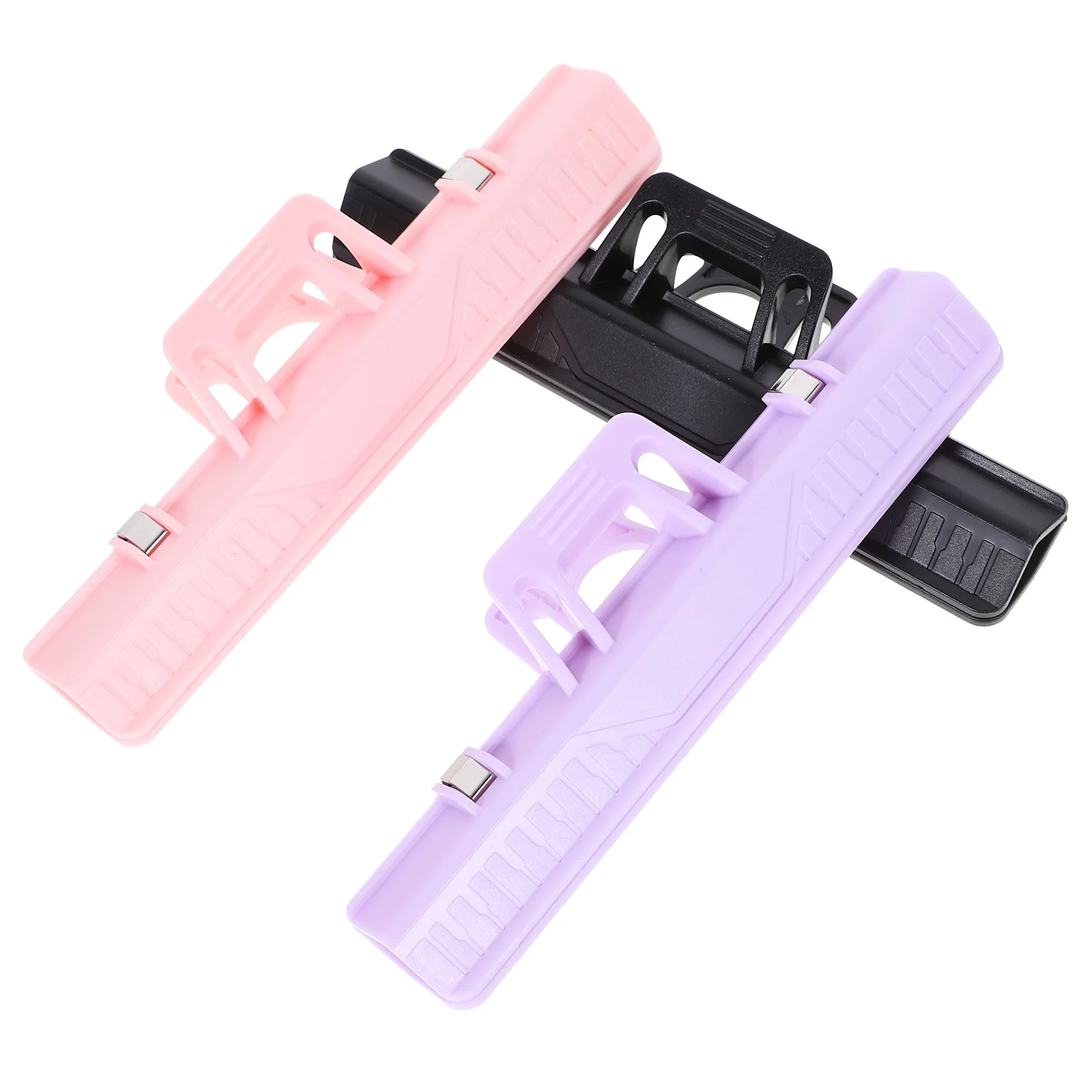 

3 Pcs Sheet Music Clips Plastic Book Holder for Piano Trumpet Clarinet Alto Saxophone Mixed Colors Purple Pink Black