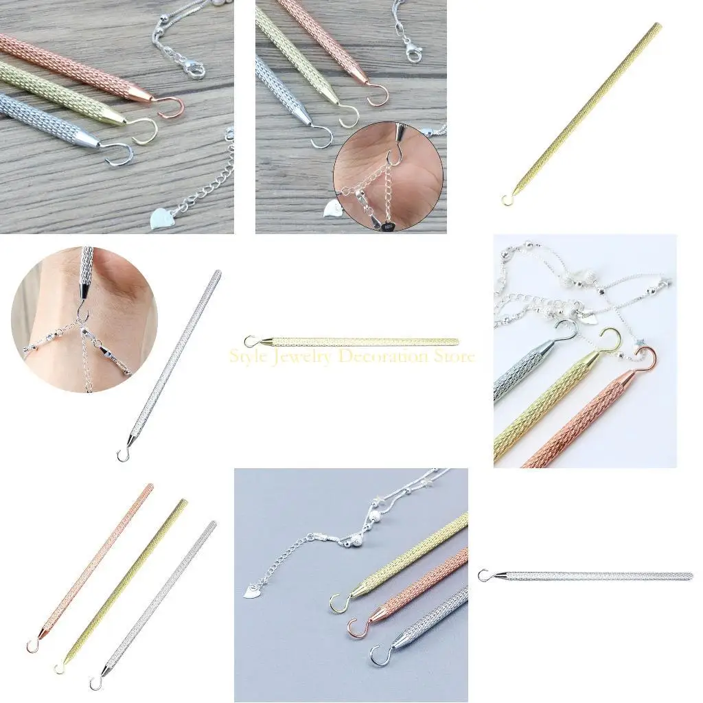 

D46E Bracelet Tool Jewelry Helper Plier Clip Equipment for DIY Necklace Watch Clasps Closure Making Supplies Assistance Tool