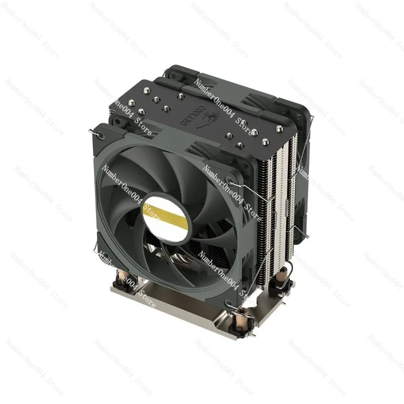 Suitable for 4U LGA4677 Server Cooler 6 Heat Pipes 12cm Dual Fans