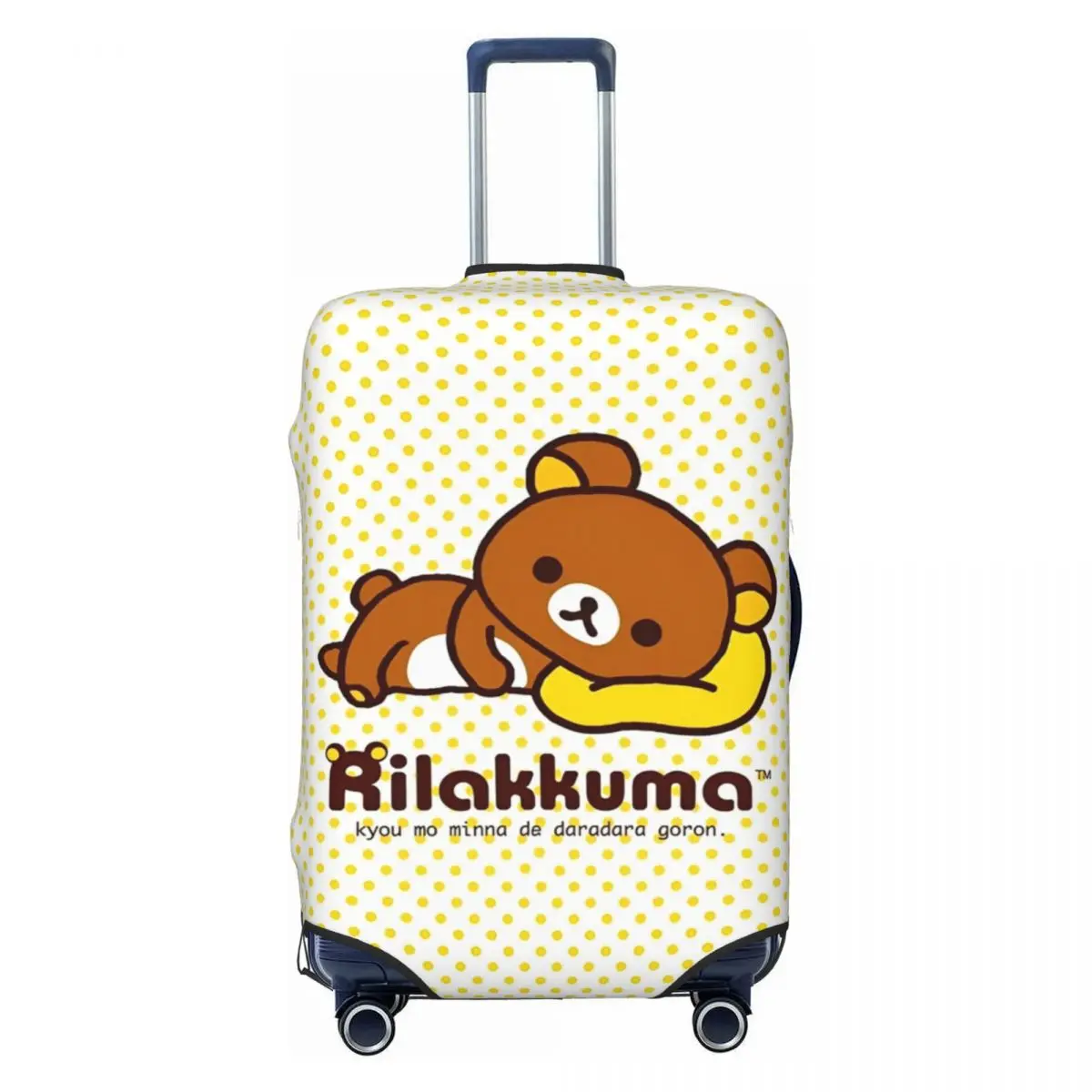 Rilakkuma الكرتون غطاء حقيبة الدب الحيوان رحلة رحلة سياحية متعة الأمتعة حامي