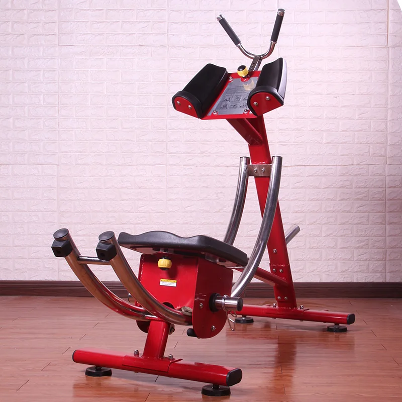 YIHUA CT0085 Commercial Professional Abdominal Compression Machine Fitness Adjustable Weight Roller Wheels Arms Chest
