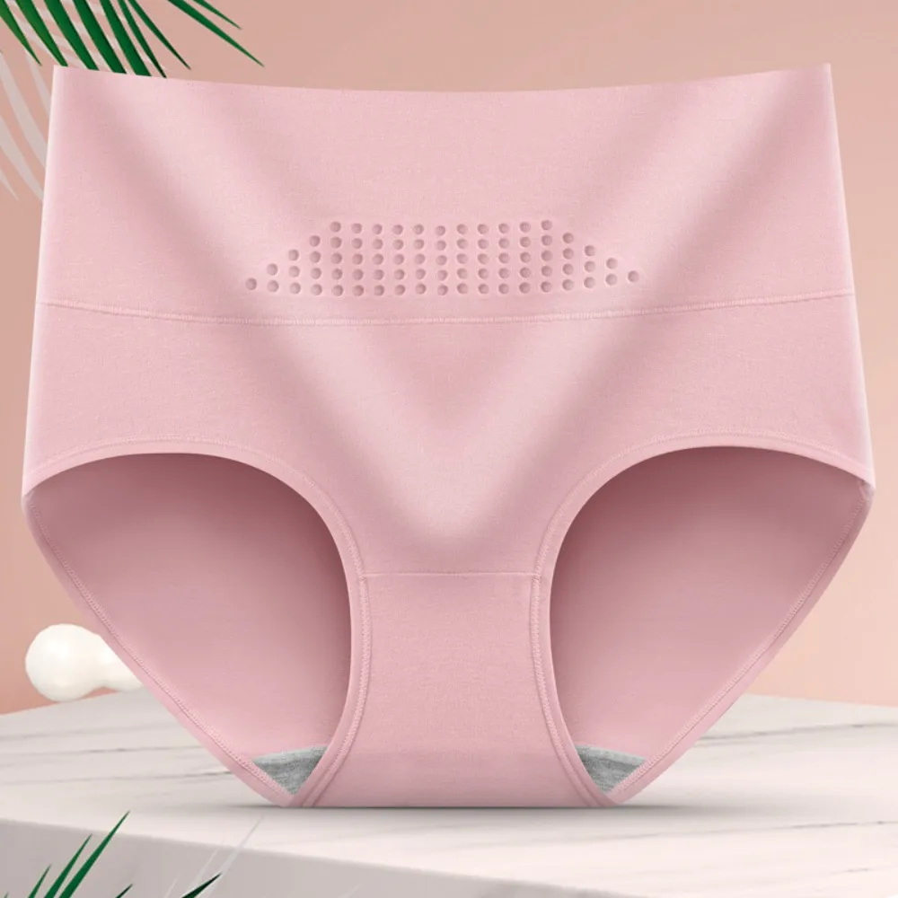 Cuecas de cintura alta mulheres calcinha de algodão cinto shapewear emagrecimento shapers sem costura barriga controle roupa interior