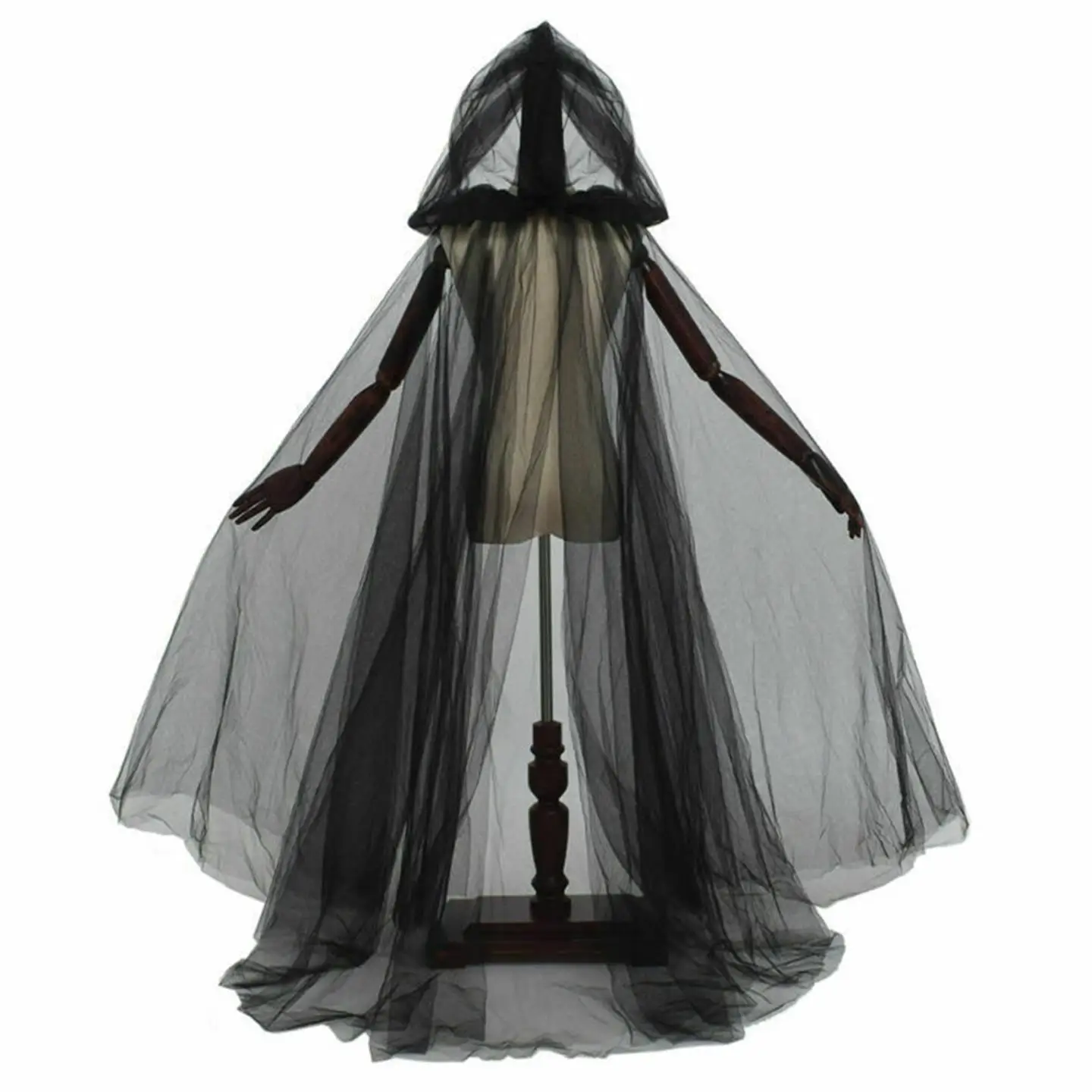 loween Cosplay Costume fantôme longue cape à capuche sorcière Par Dr Street Sle fibre de triacétate série Princ t-shirt quart...