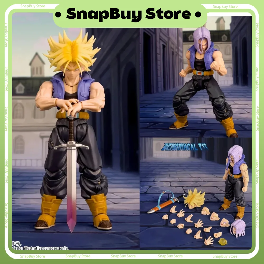 

Demoniacal Fit Dragon Ball Z Shf Super Saiyan Trunks Action Figure The Boy From The Future Son of Tomorrow Figures Toys Gifts