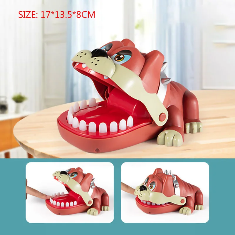 Bite hand toy children Puzzle interesting Animal toys Prank Funny Bulldog Crocodile Shark Mouth Dentist Finger Family Game Gags