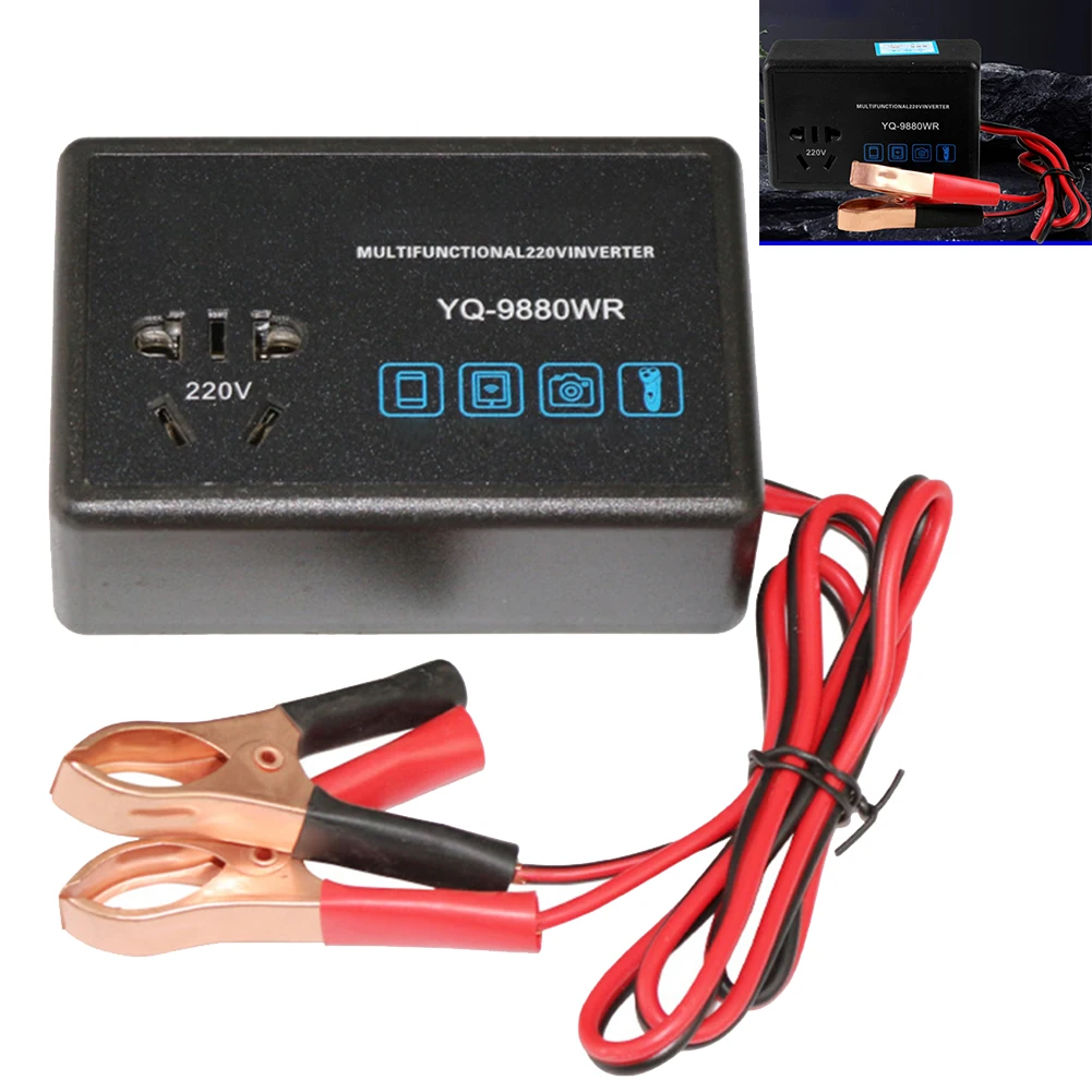 

Car Battery Inverter 200W Inverter Adapter Car Power Supply DC 12V 24V Input Reliable Performance Anti-corrosion Material