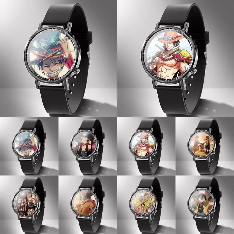 

New Arrival Anime One Piece Luffy Zoro Sanji Nami For Women Watch Watches Quartz Wristwatch Female Clock Brithday Gifts