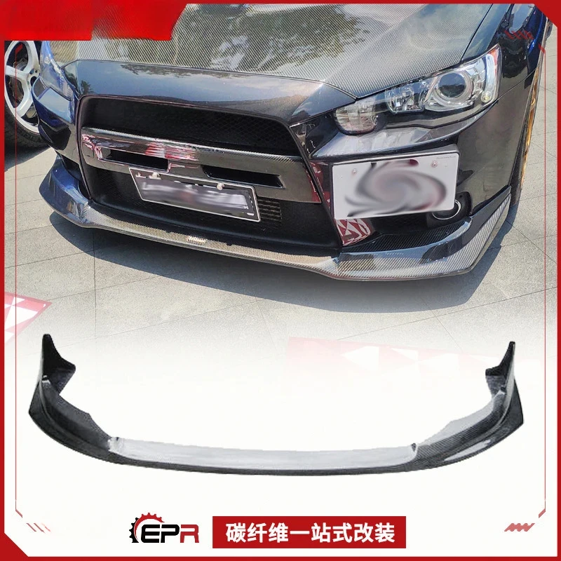 

For Mitsubishi Lancer Evolution 10 Varis-Style Carbon Fiber Front Lip Splitter Chin