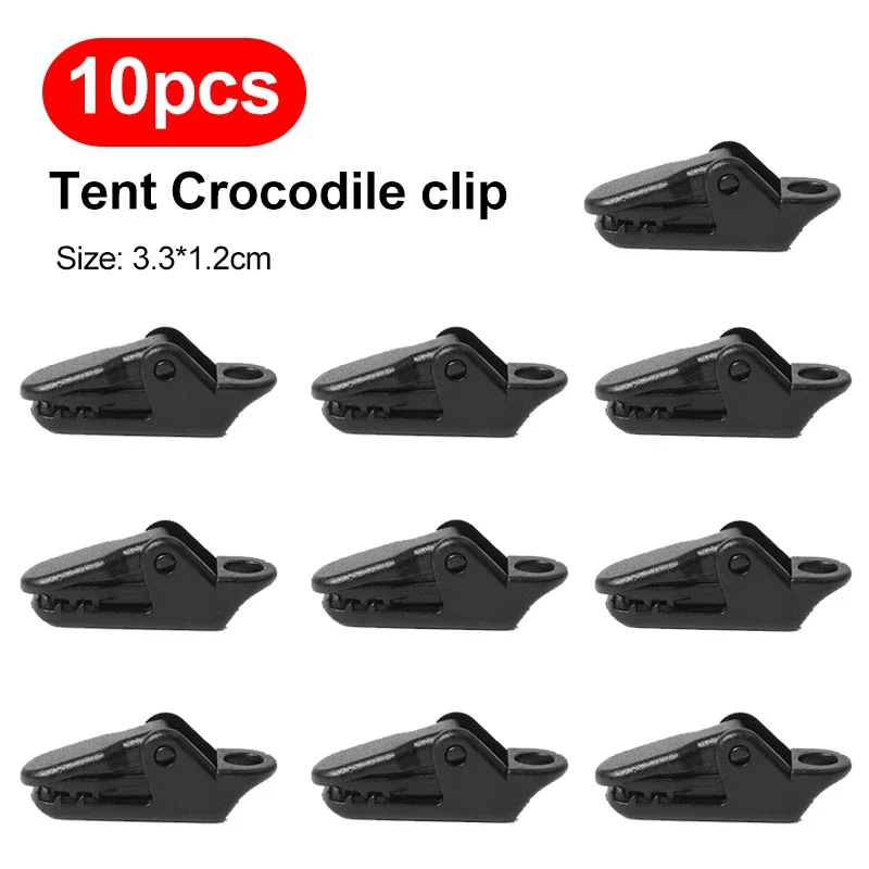 100/50/10 Stück Robuste Zeltclips Outdoor-Planenclips Windbeständige Camping-Zelthaken Krokodilklemmen für Outdoor-Camping
