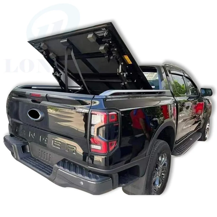 

Custom Pickup Truck 4x4 Aluminum Roller Shutter Rear Tonneau Cover Hard tri fold For 2023 Ranger