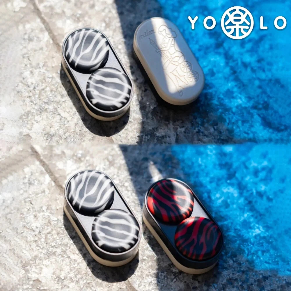 YOLO STUDIO Gamer MIX 2.0 PEEK Black/Red Fidget Slider Stress Relief Toy Fidget Toys For Adults Anxiety Relief Gadgets
