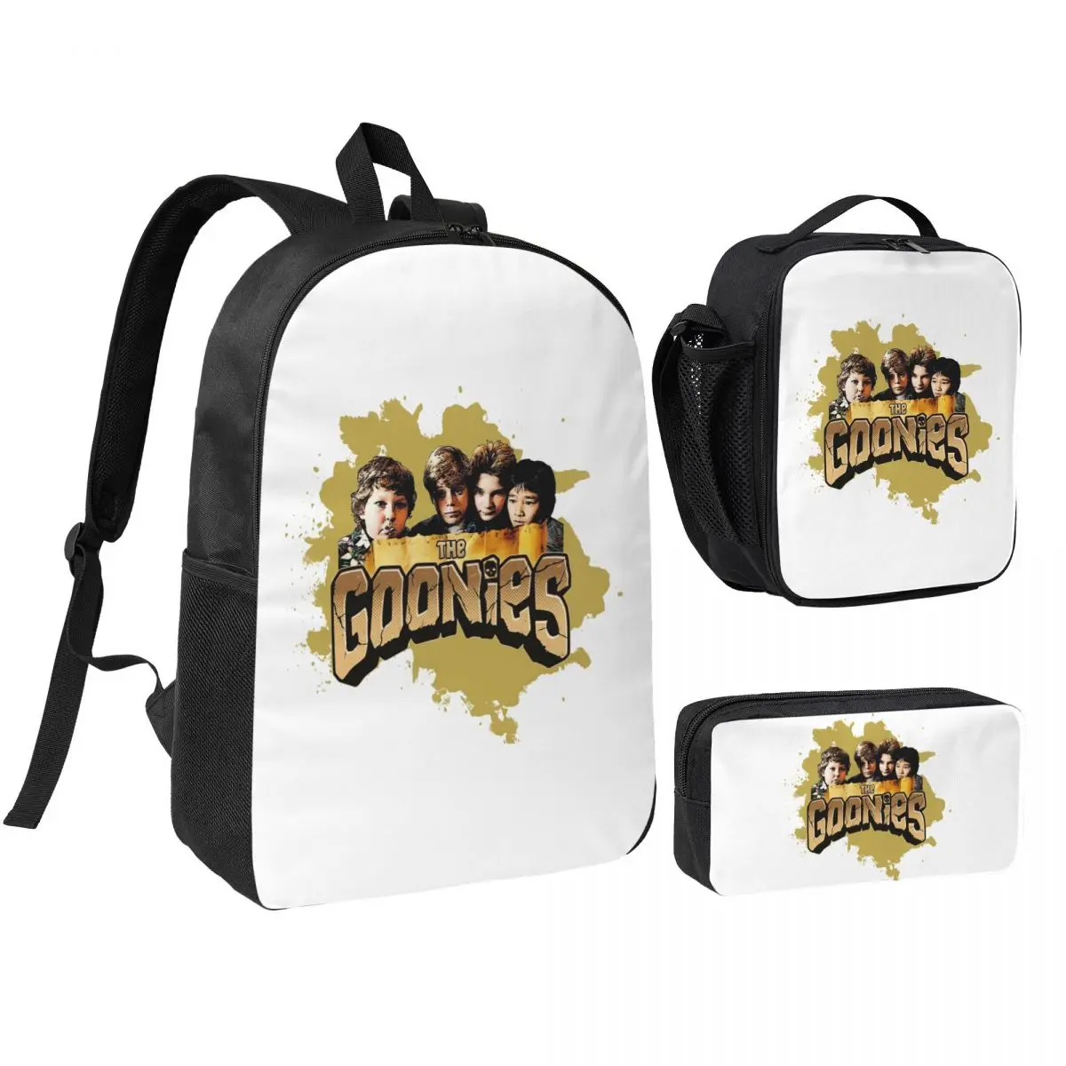 

Adventure Kids Goonies Backpack Student BookBag School Bag Shoulder Bags 3ps Insulated Lunch Bag Pencil Case