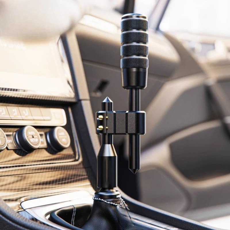 

Car modification gear head extension rod M18 Manual gear lever Universal adjustable metal gear head Height extension rod cool