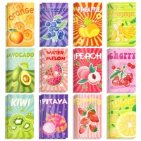 12/24pcs Fresh Fruits Notebook Kids Birthday Gifts Office Stationery Notepad Daily Weekly Planner School Diray Supplies