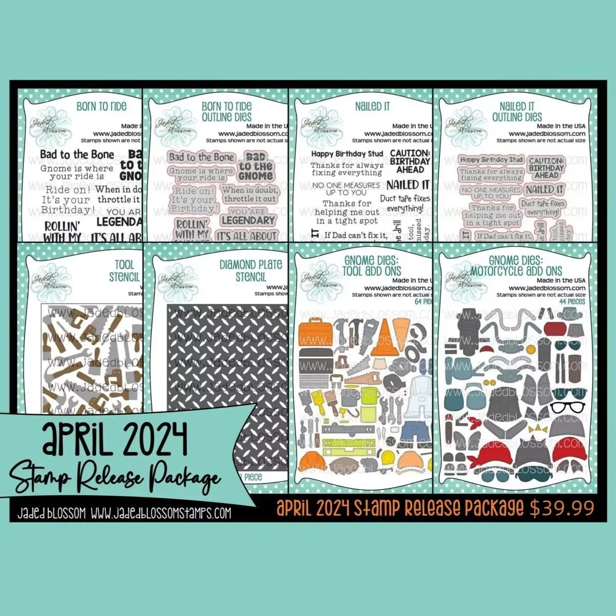 

Gnome Motorbike Metal Cutting Dies Clear Stamps Stencil For DIY Scrapbook Craft Decoration Embossing Template Supplies