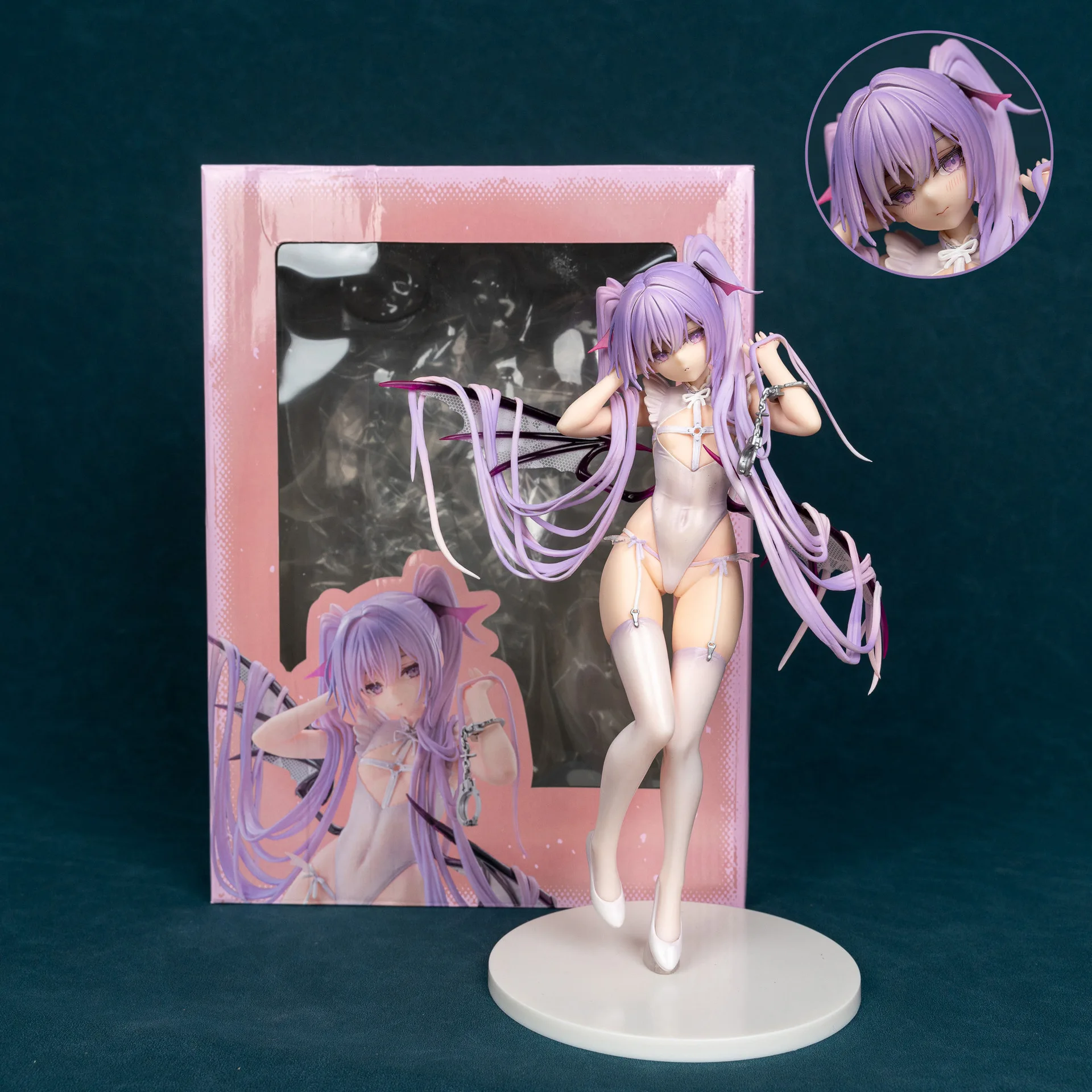 

Pink Charm Bunny Girl Action Figure 25cm PVC Super Saiyan Version Eve Body Harness Anime Collectible Model Adult Doll Toy