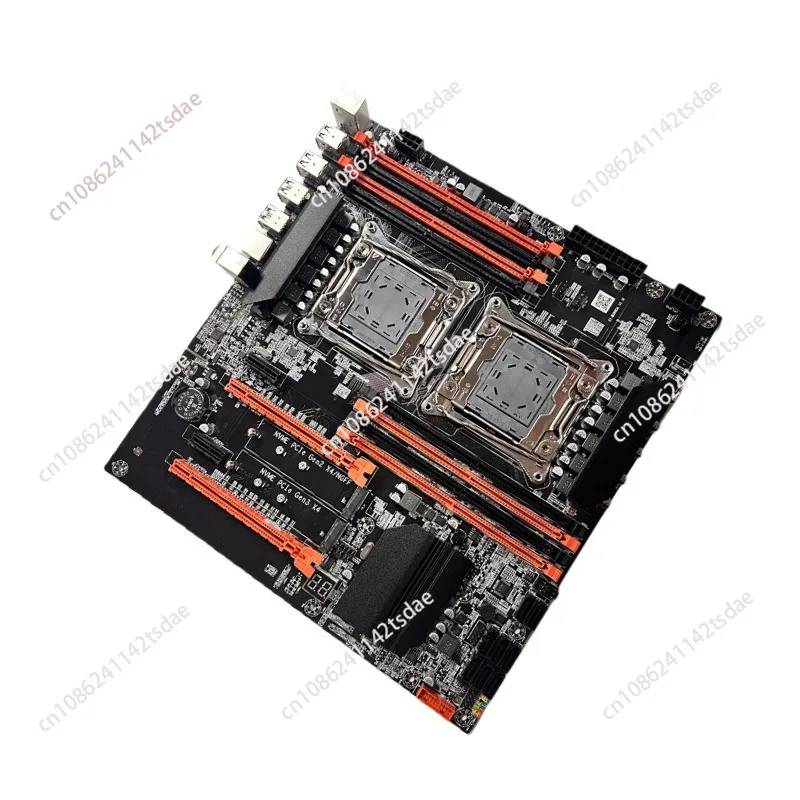 Dual LGA2011 X99 server motherboard, DDR4, compatible with E5 V3 V4 CPUs, multi-task gaming workstation set