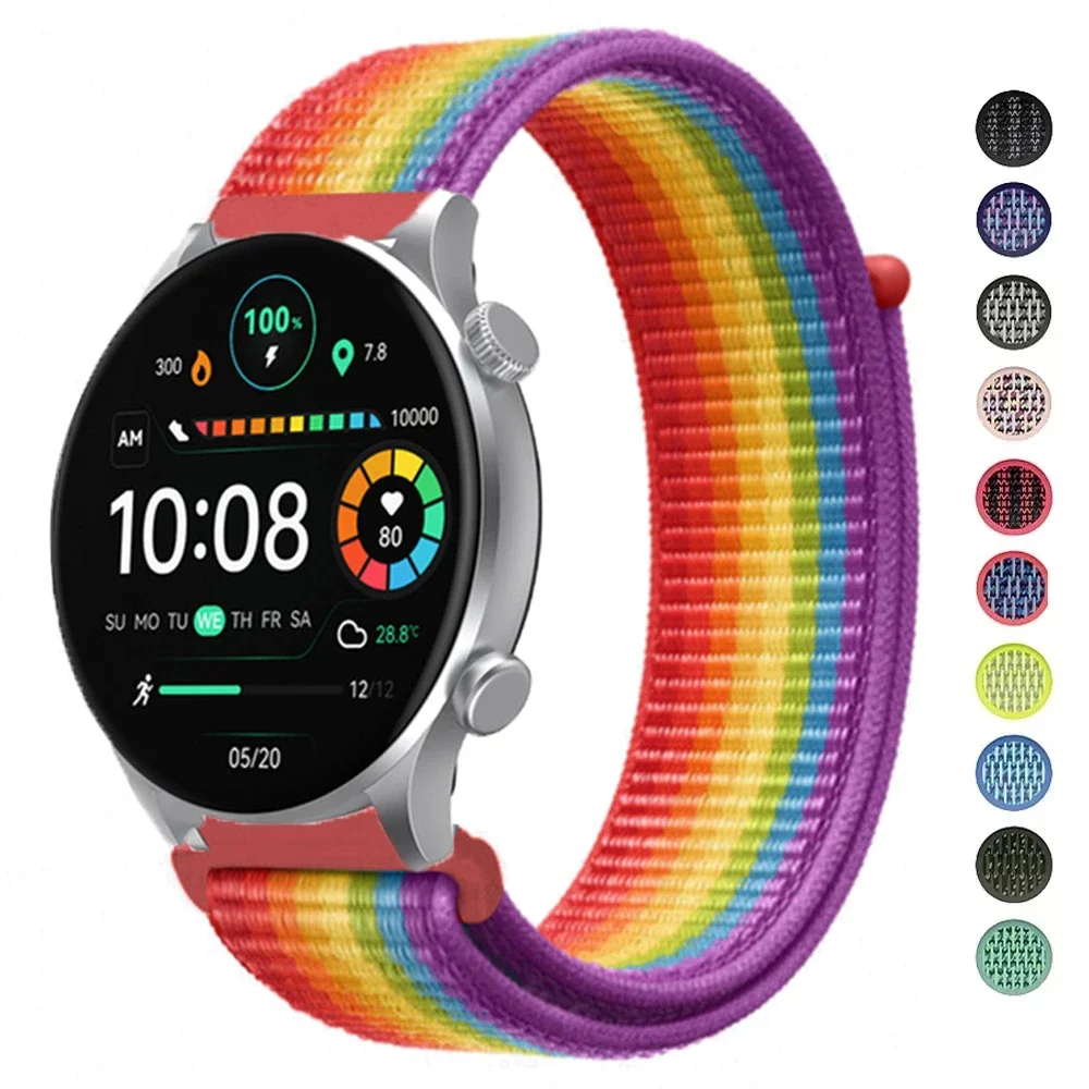 

Nylon Loop Strap for HAYLOU Solar Plus RT3 Quick Release Wristband Breathable Sport Bracelet Solar Plus RT3 Band Accessories