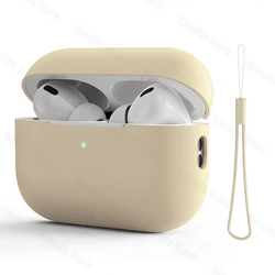 Funda de silicona líquida para AirPods Pro 2, Funda protectora suave para auriculares, Funda para AirPods 3 Pro 2 Pro 2