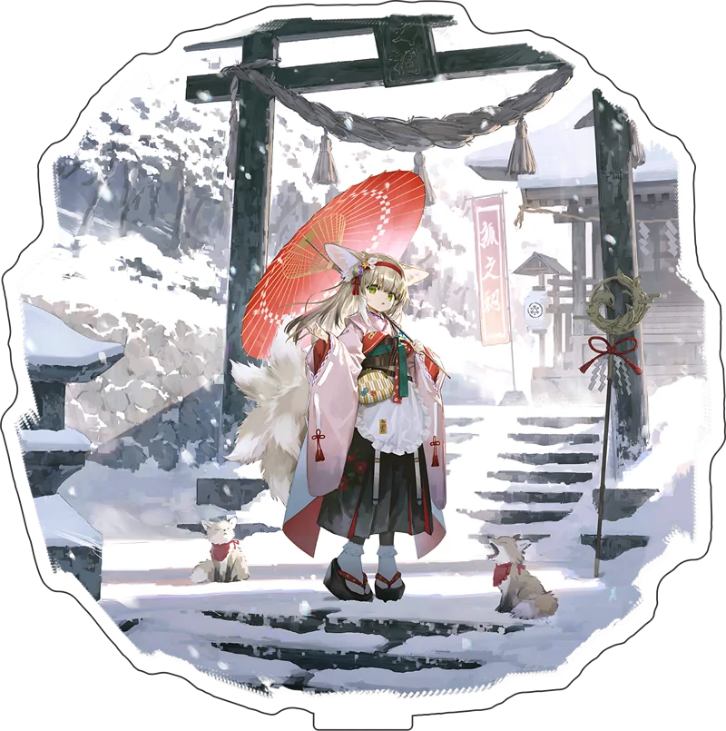 Game Arknights Suzuran Acrylic standing sign Character role Fan gifts Desktop ornament 15CM